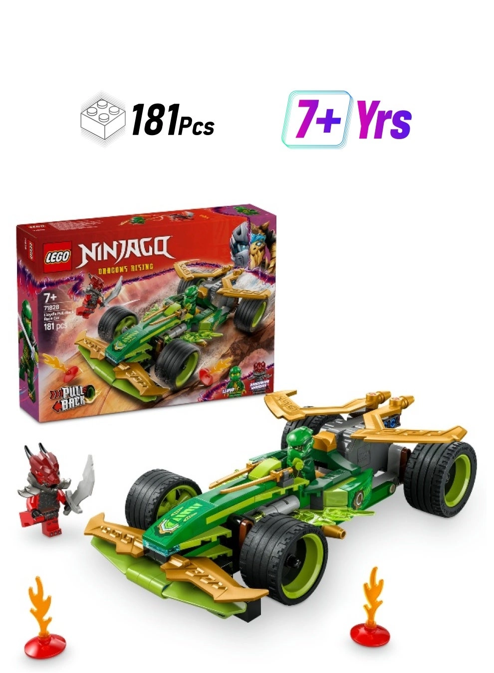 NINJAGO Lloyd's Pull-Back Race Car (71828)
