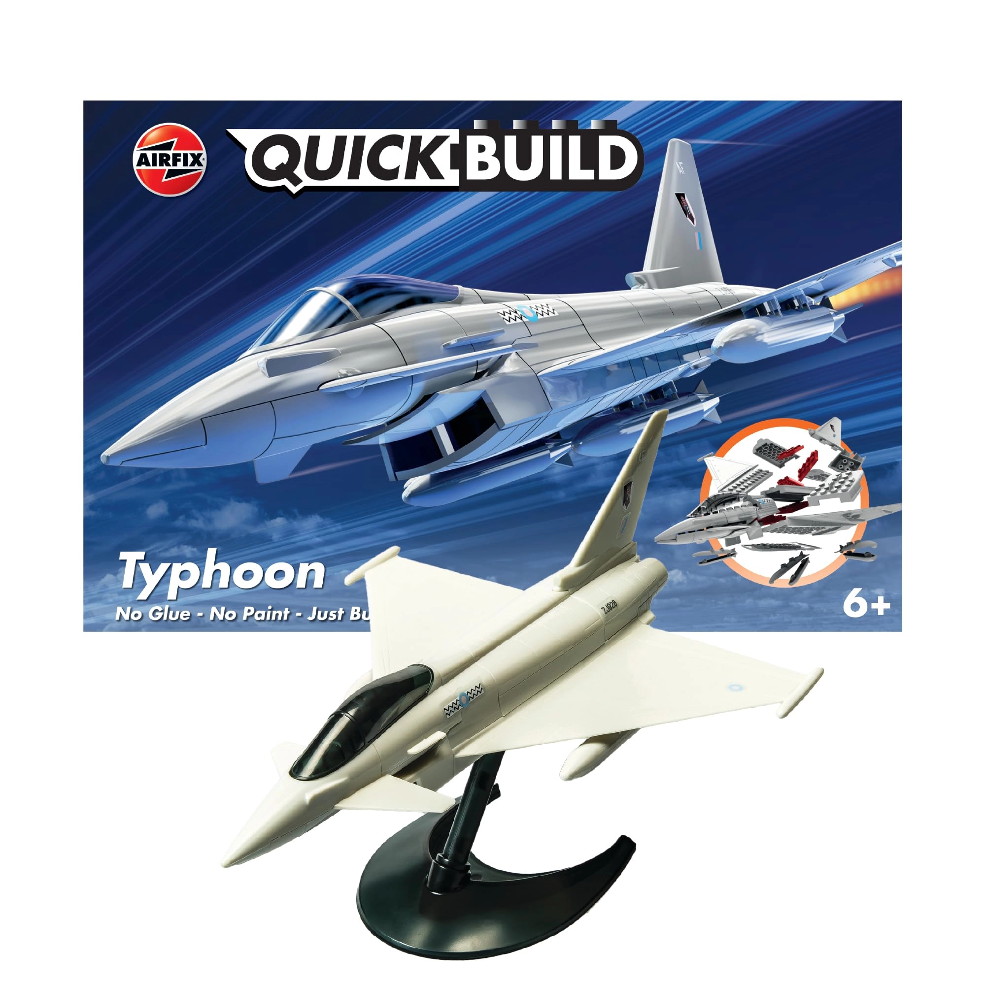 Hornby Quickbuild Eurofighter Typhoon Model Kit (J6002) - snap-together