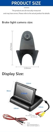 AHD 1080P Brake Light Reverse Camera - Night vision