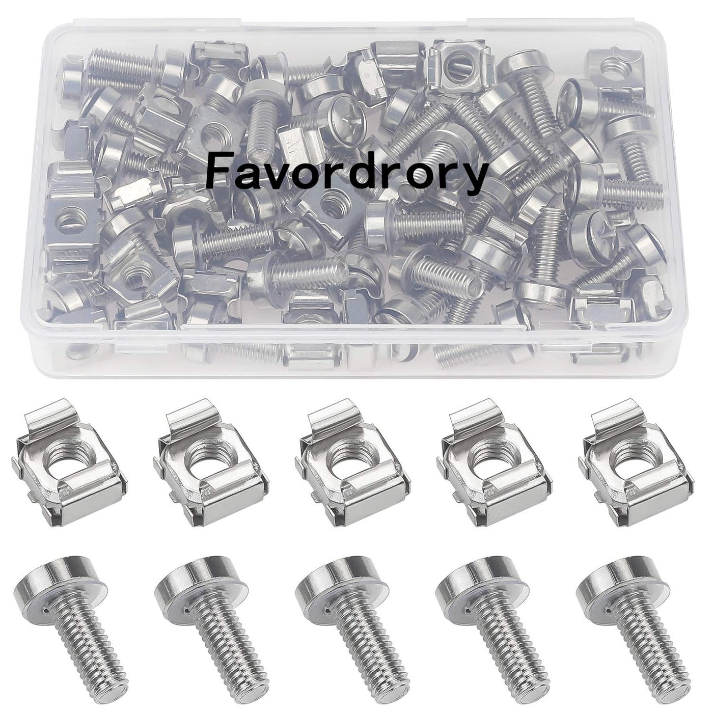 Rack Mount Cage Nuts - 20mm M6