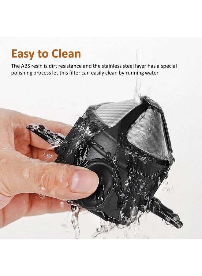 Double Mesh Pour Over Coffee Filter - Foldable Paperless