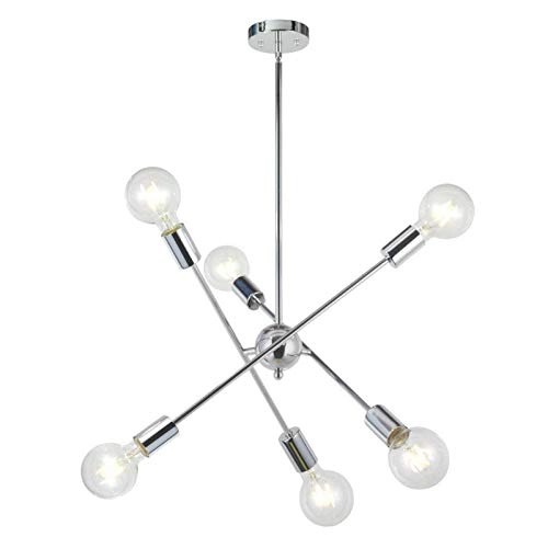 Sputnik Chandeliers - 6 Silver E27