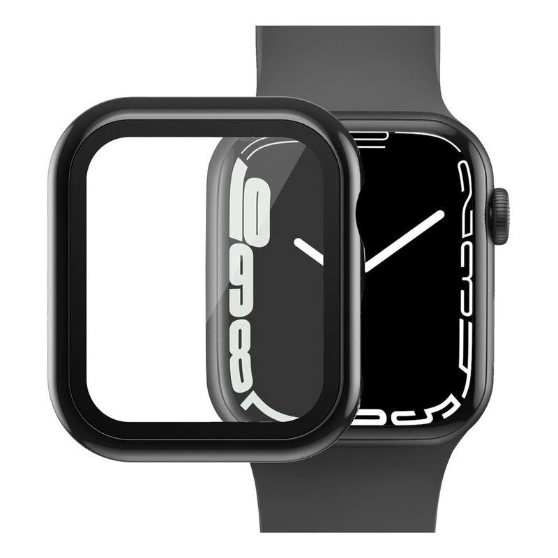Tempered Glass PC Bumper Case for Apple Watch Series 7 45mm