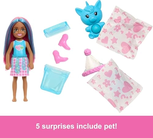 Barbie Pop Reveal Chelsea - 5 Surprises Scented Colour Changing Ages 3+