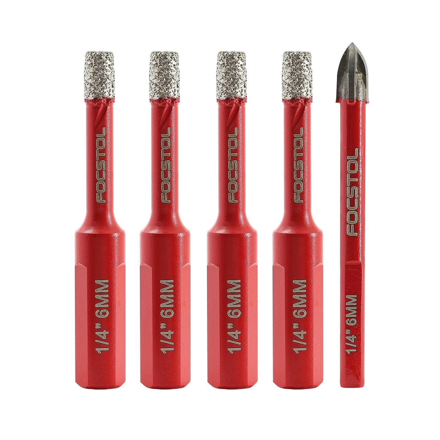 Dry Diamond Drill Bits Set - 6mm Porcelain Tile Ceramic Granite Marble