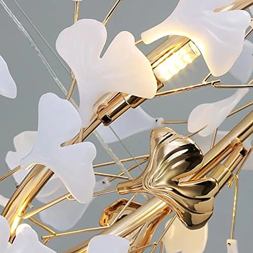 Scandinavian Artistic Long Chandelier - Golden 120*35cm 4 Head