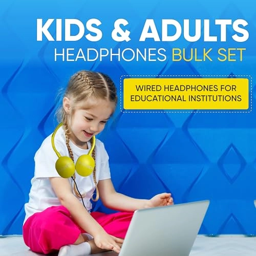 On-Ear Leather Headphones Wired Headphone Pack