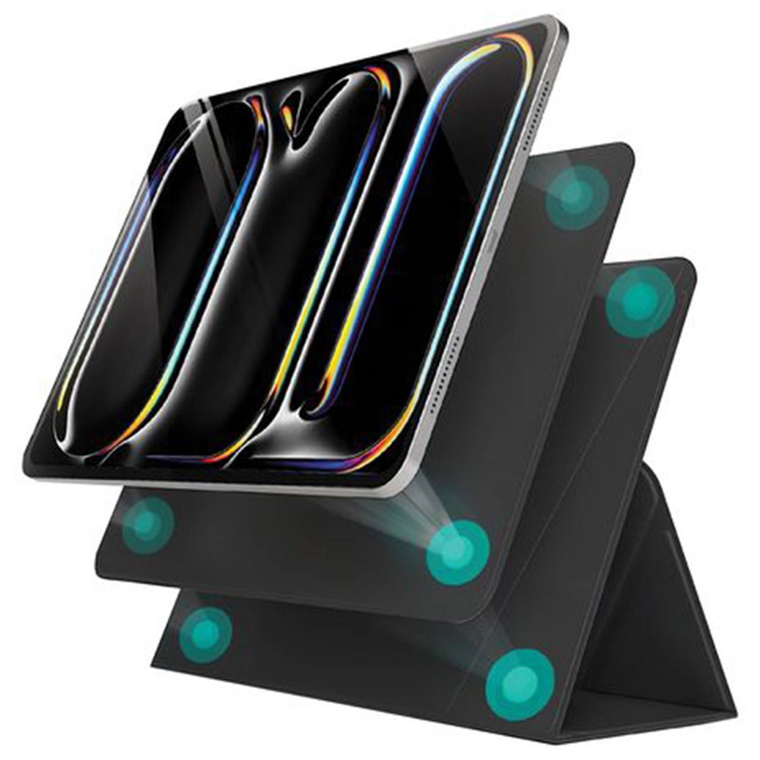 360-degree Rotating Case with Stand and Adjustable Typing Angle for iPad Pro 11-inch