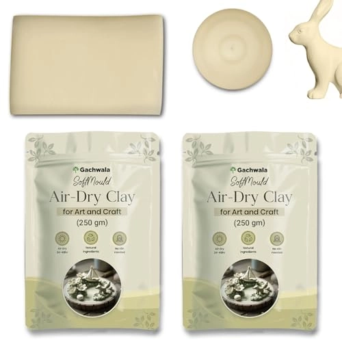 Gachwala Soft Mould Air Dry Clay - 500g 2pcs.