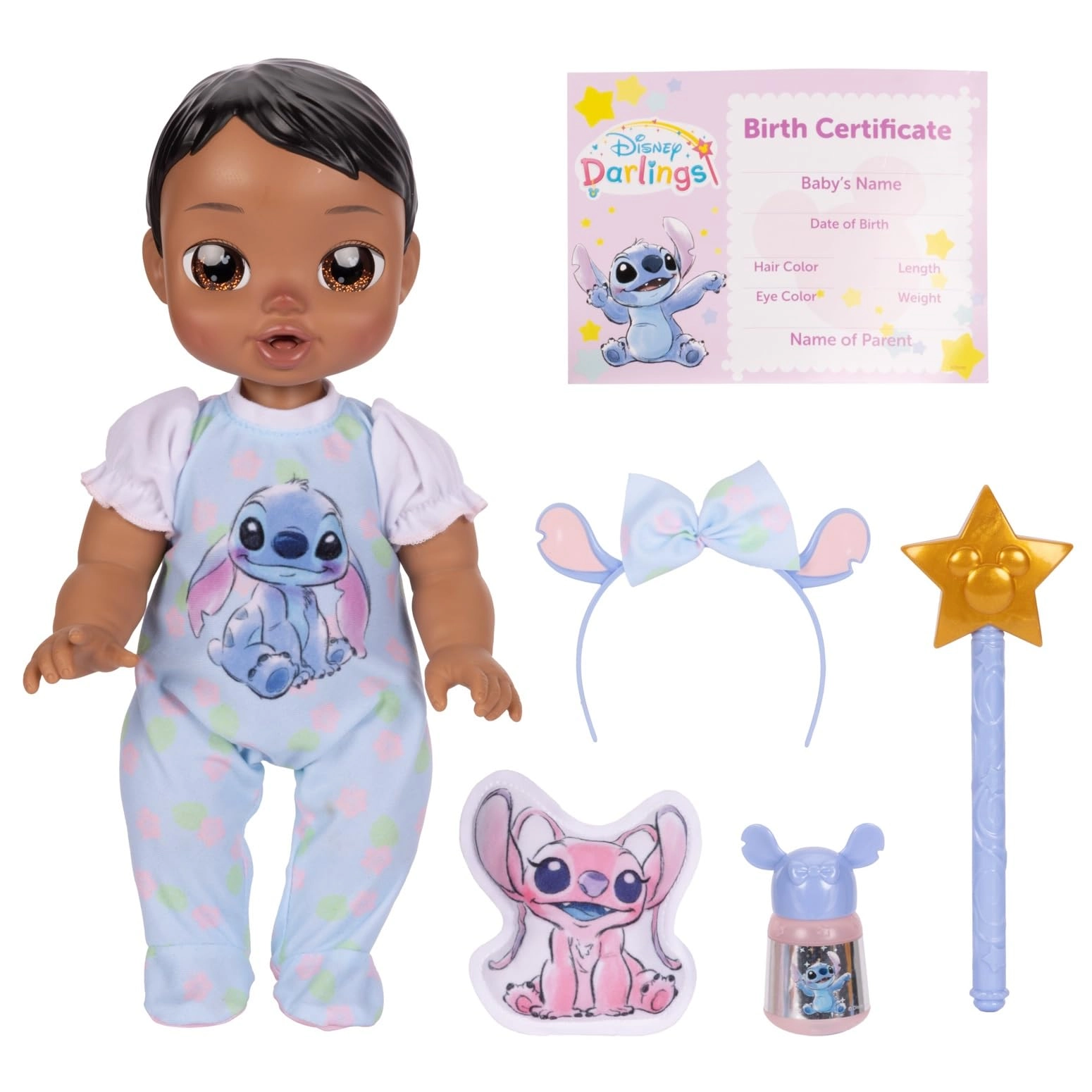 JAKKS Pacific Baby Stitch Doll - Polyester multicoloured Ages 3+