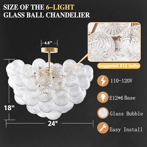 Bubble Ball Chandelier - 3000K