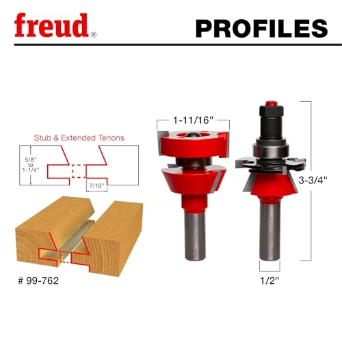 Premier Adjustable Rail Stile Bit - 12mm