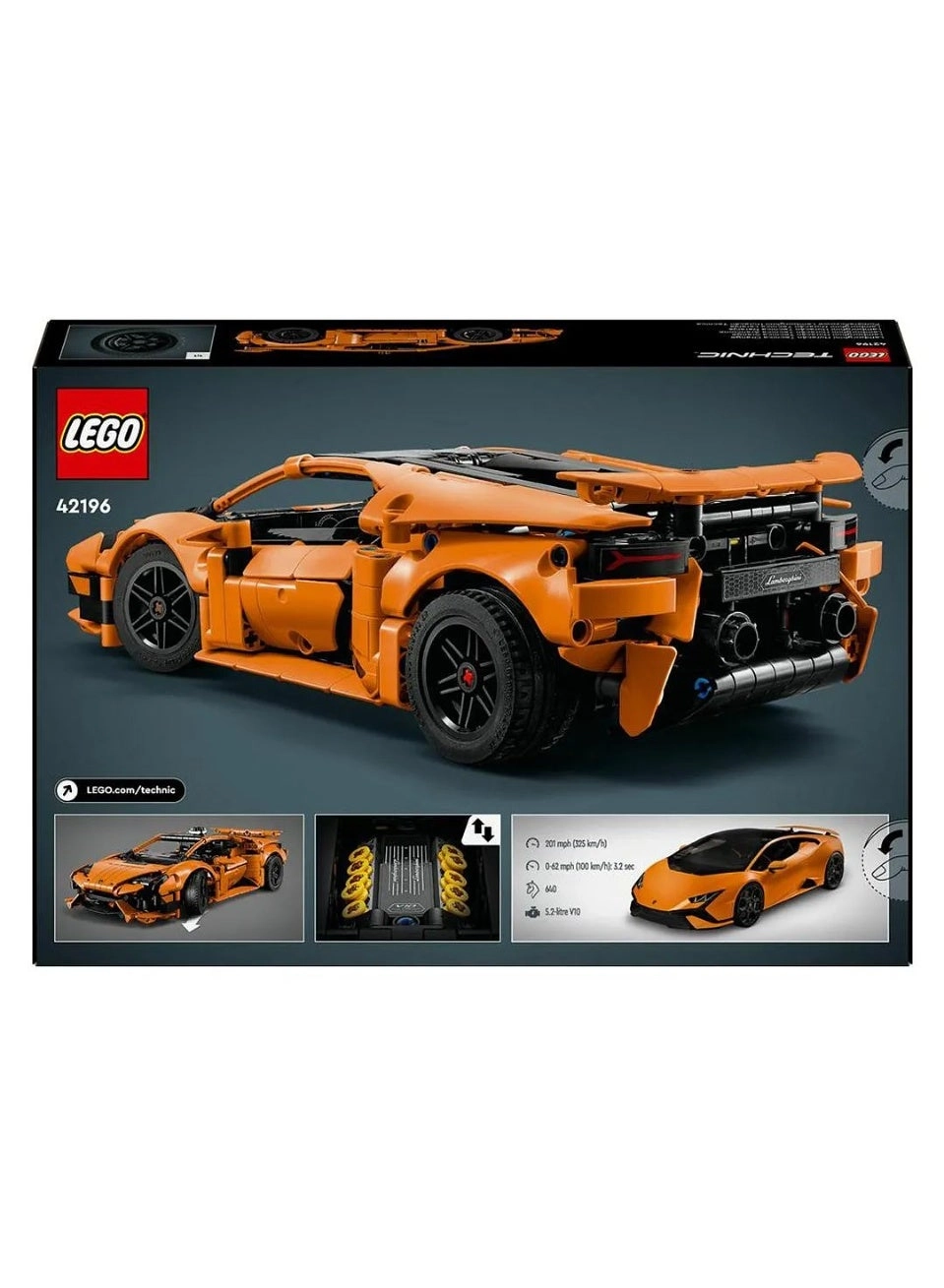 Technic Lamborghini Huracán Tecnica (42196) - Ages 9+ V10 engine