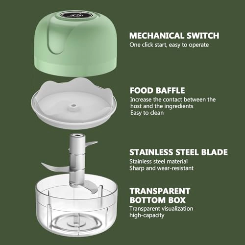 Electric Garlic Chopper - 250ml 30 watts