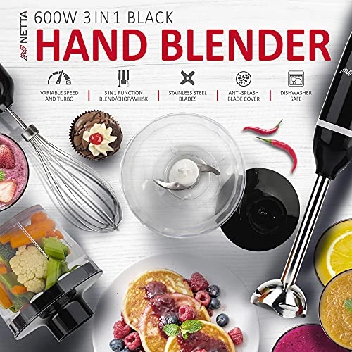 3 in 1 Hand Blender - 700 Milliliters 600 watts