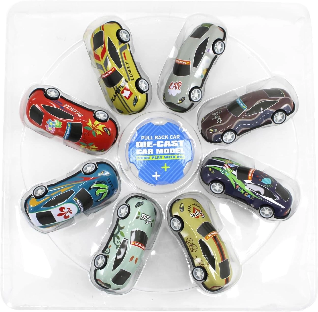 Small Pull Back Cars - 8pcs
