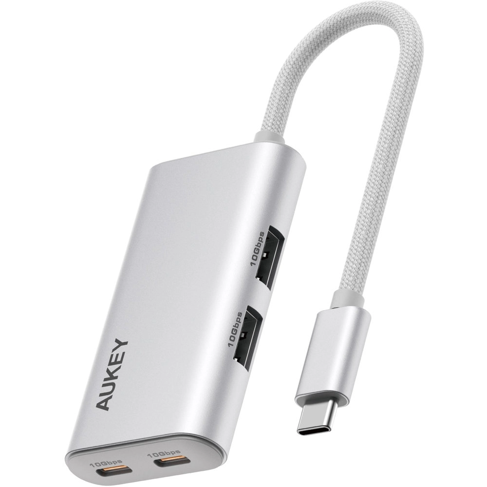 AUKEY Officedok 4-In-1 Hub Adapter - 10Gbps 2xUSB-C 2xUSB-A