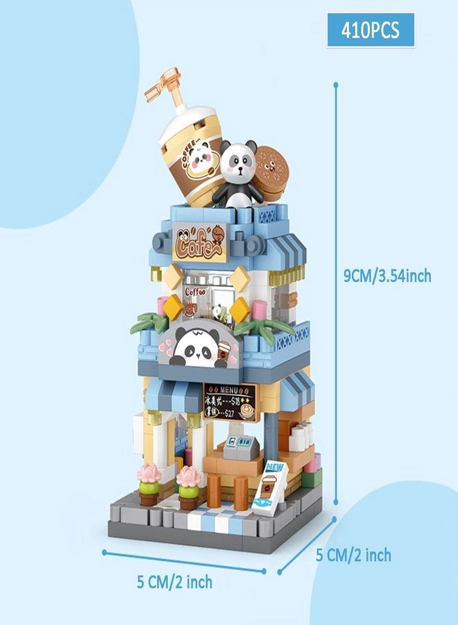Ice Cream Shop - 400 pcs + Panda Cafe House - 410 pcs + Photo Studio - 350 pcs + Flower Shop - 390 pcs