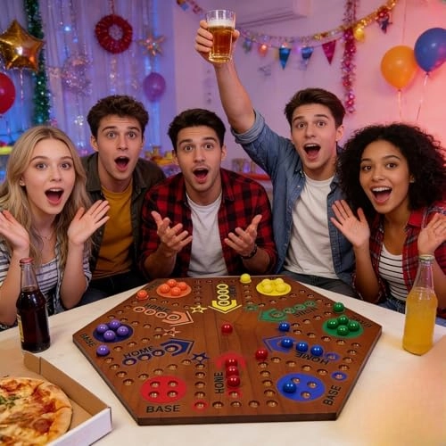 Wahoo - Solid Pine Double Sided - Board Game