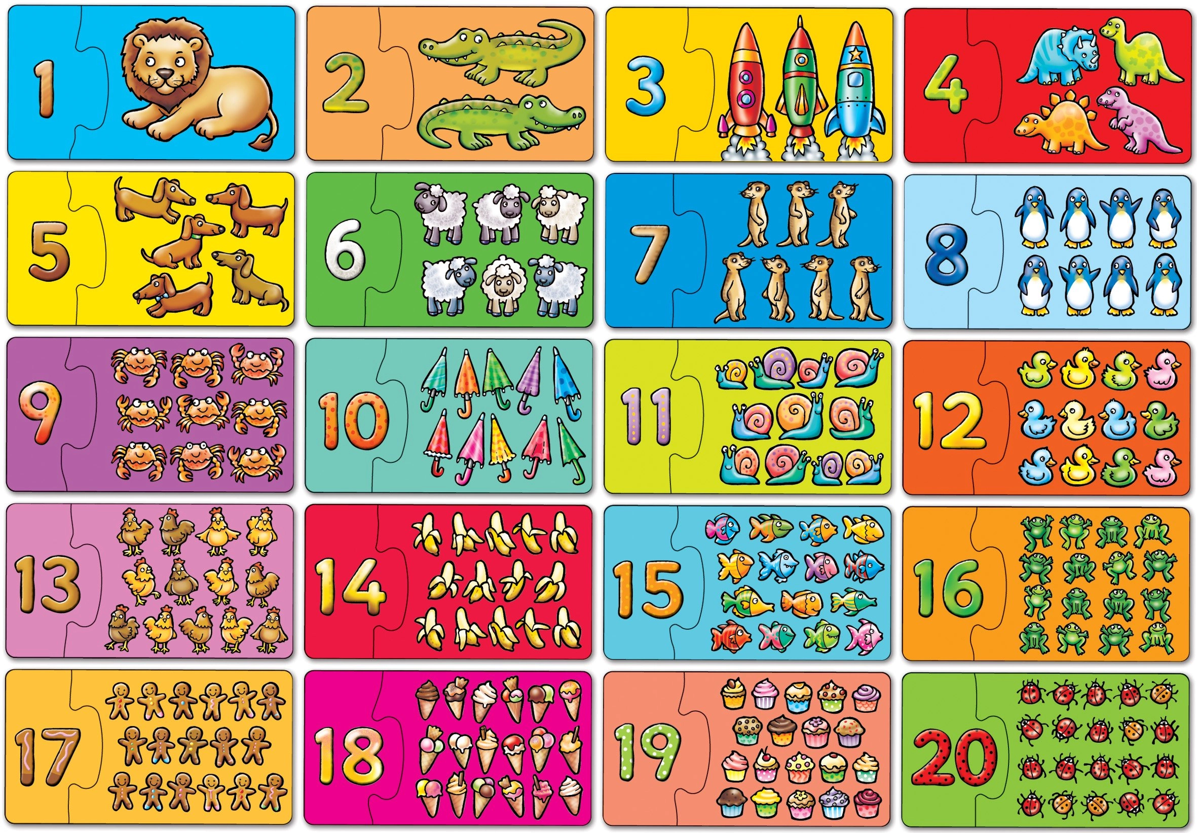 Match & Count Jigsaw Puzzle - 3 years & above 20 pieces