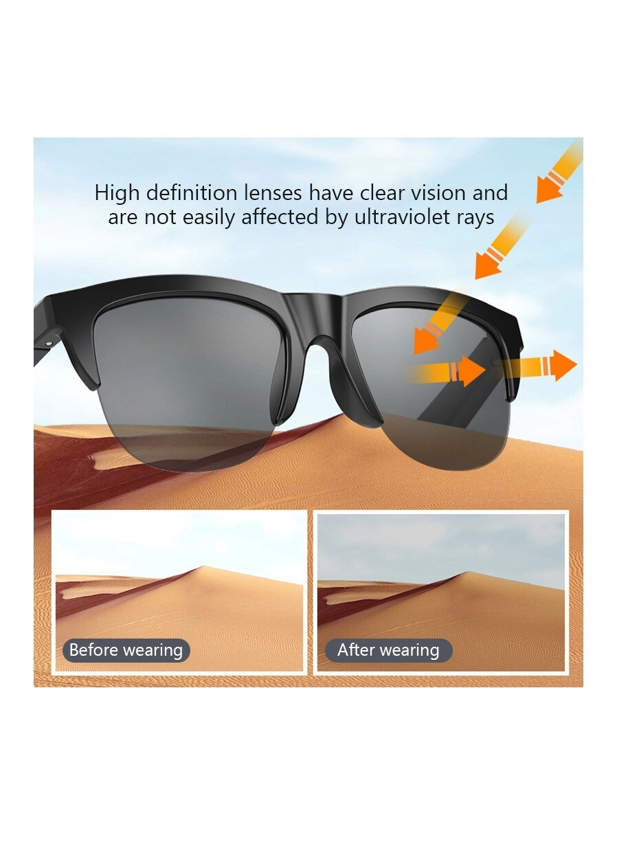 Smart Bluetooth Sunglasses - Open Ear Polarized Lenses Bluetooth