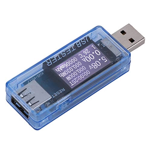 Digital USB Voltage Current Meter - 8 In 1 Voltmeter Tester