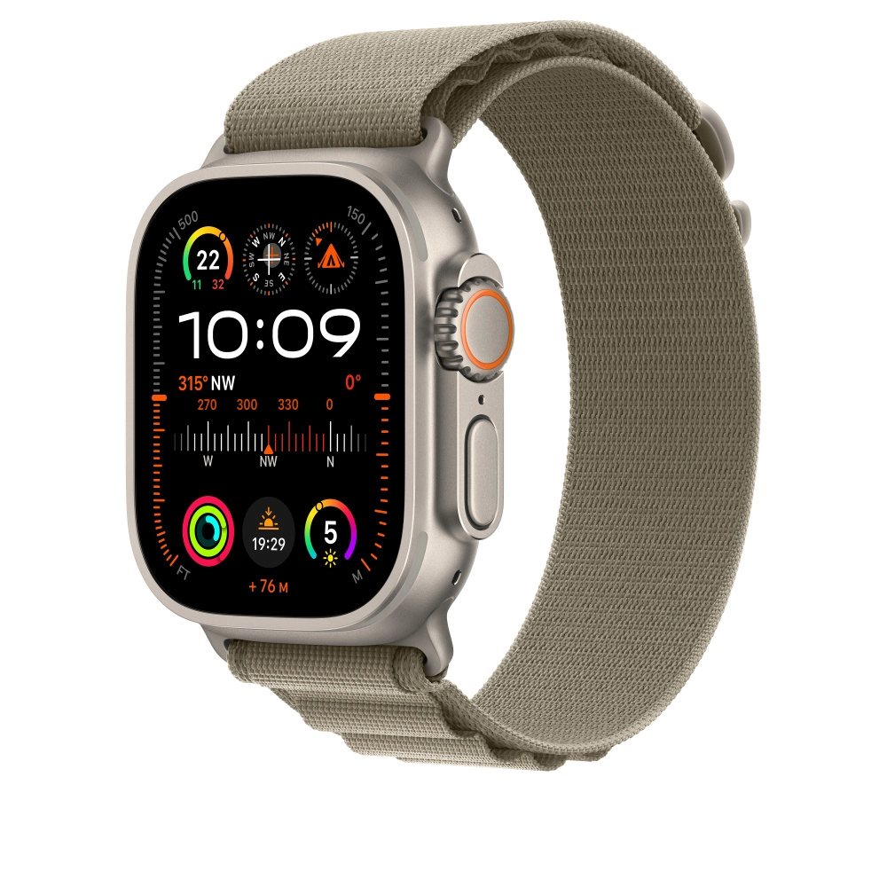 Olive Alpine Loop for 49mm Apple Watch - Large