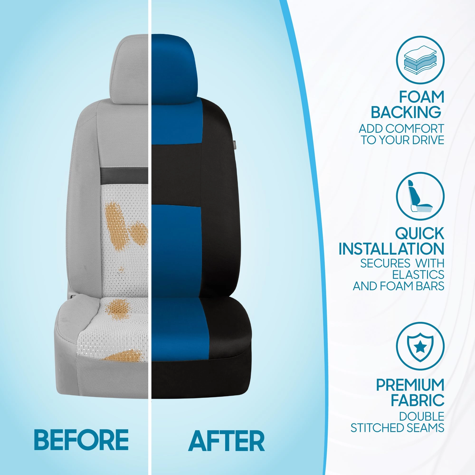PolyPro Car Seat Covers - Solid Beige Universal Fit