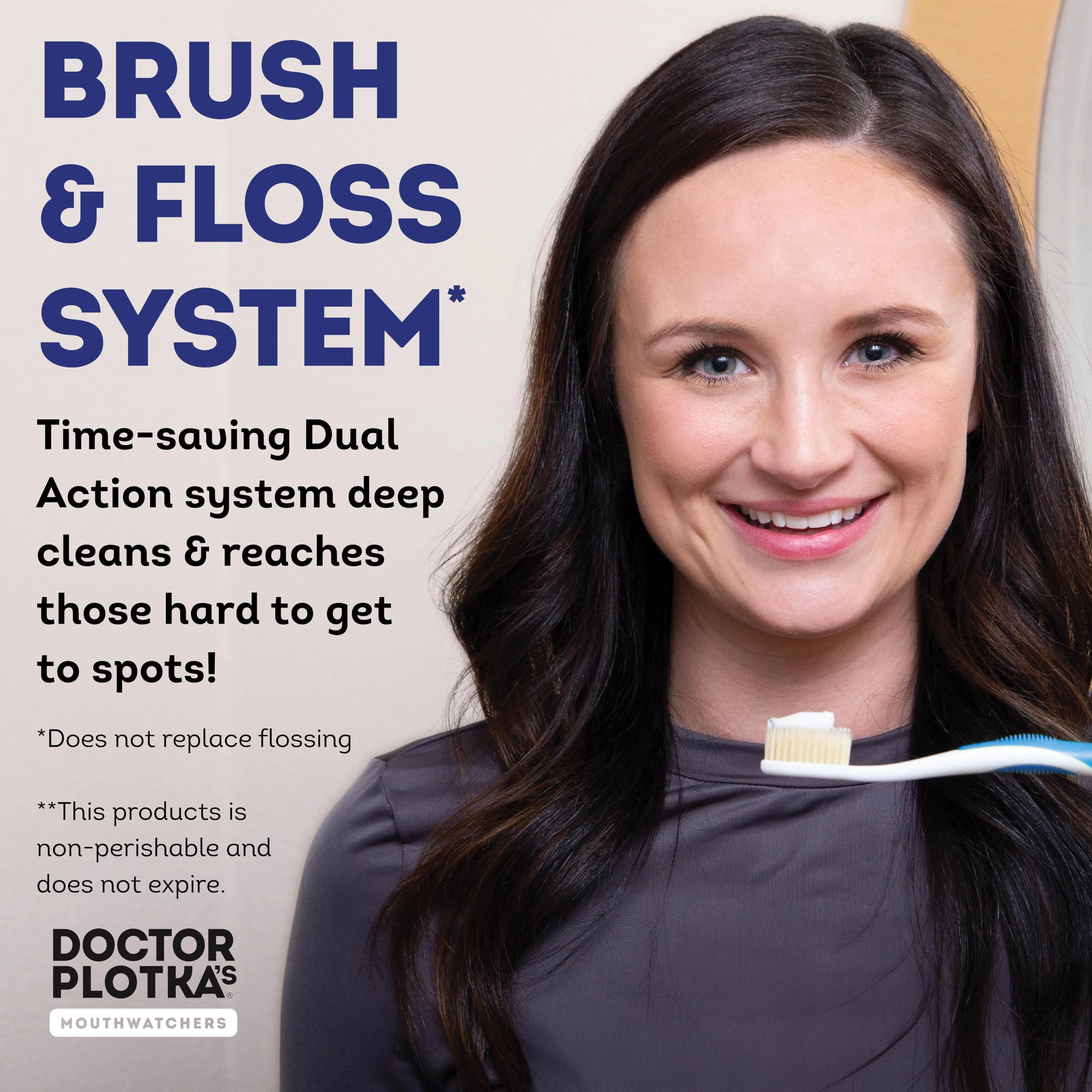 Soft Flossing Manual Toothbrush - Soft 2-Piece Pack