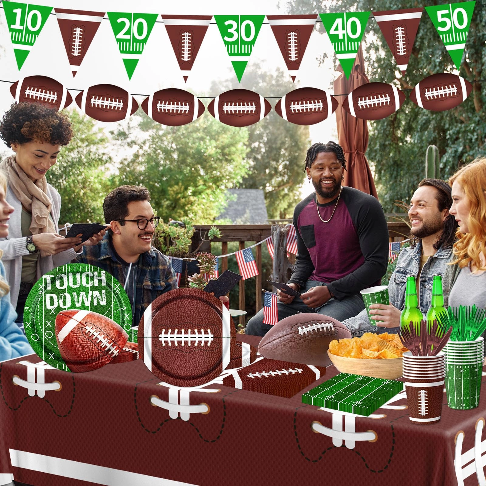 Football Birthday Party Decorations - 191Pcs Birthday