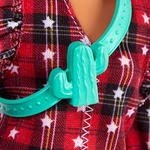 Barbie Fashionistas - Curvy Lavender Hair Red Plaid Dress Ages 3+