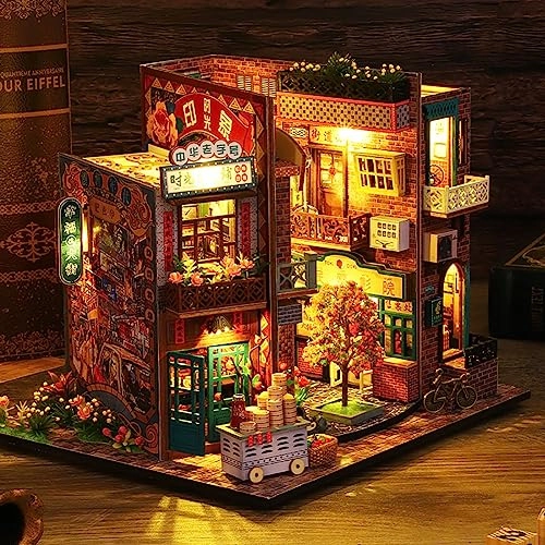 3D Wooden Puzzle Bookshelf Insert - Library of Books 1:24