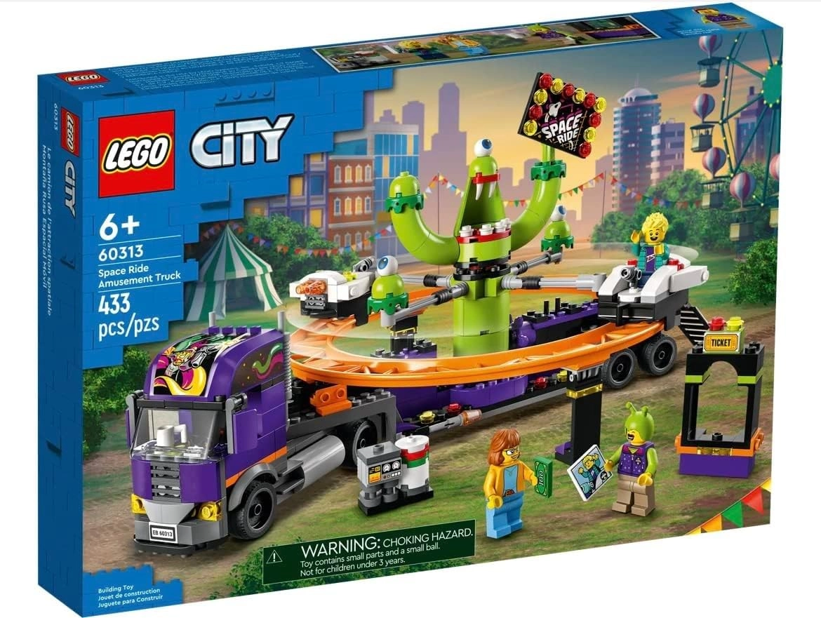 City Space Ride Amusement Truck (60313) - 3 minifigures Multi-colored