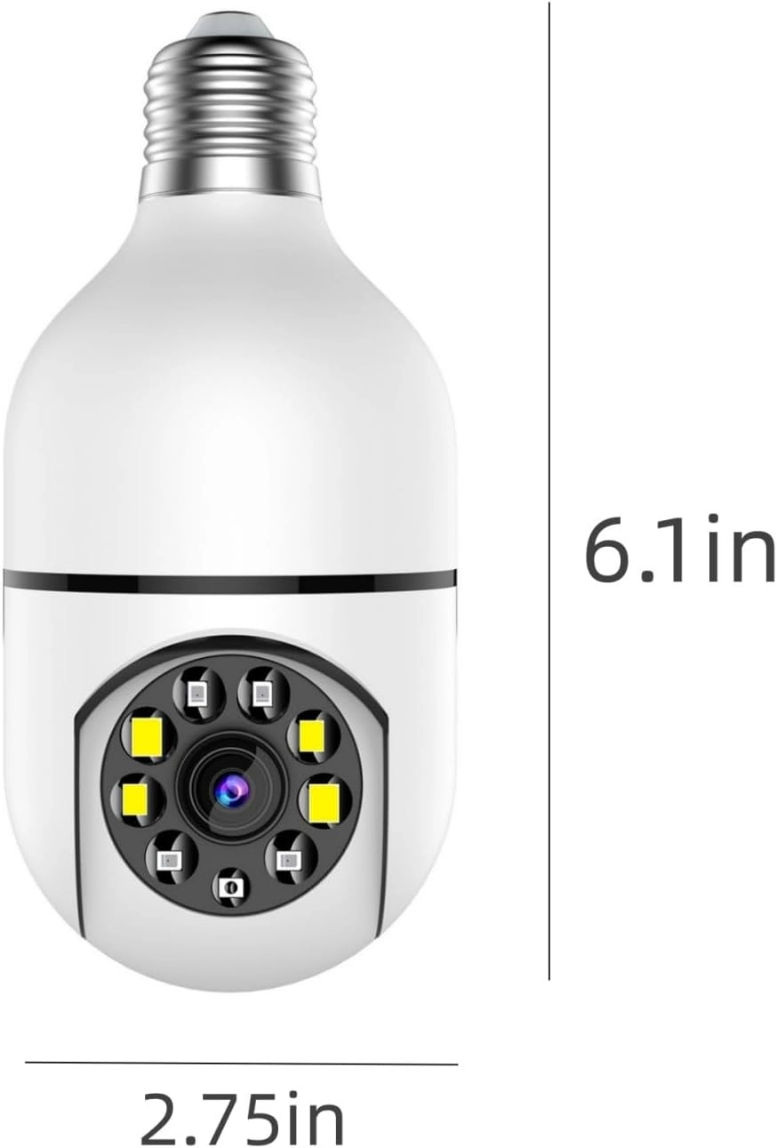 Light Bulb Security Camera 1080P