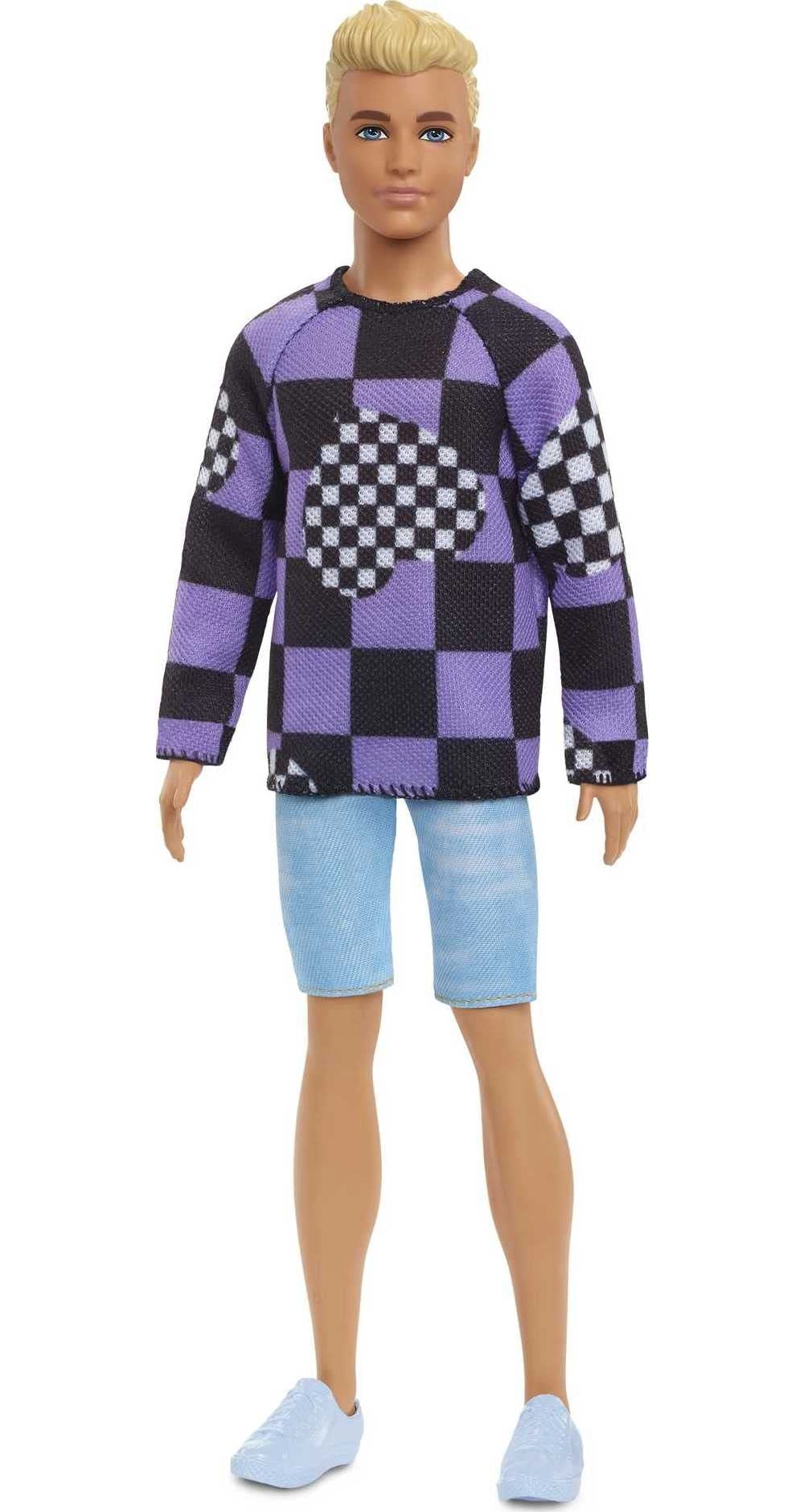Barbie Ken Fashionistas Doll - Blonde Checkered Sweater