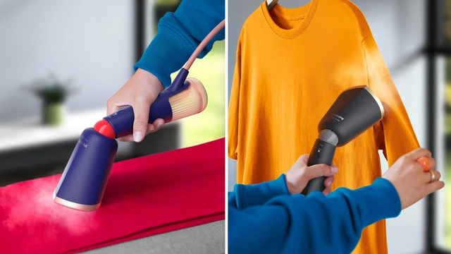 Plug and play: ready to use in seconds, no ironing board needed