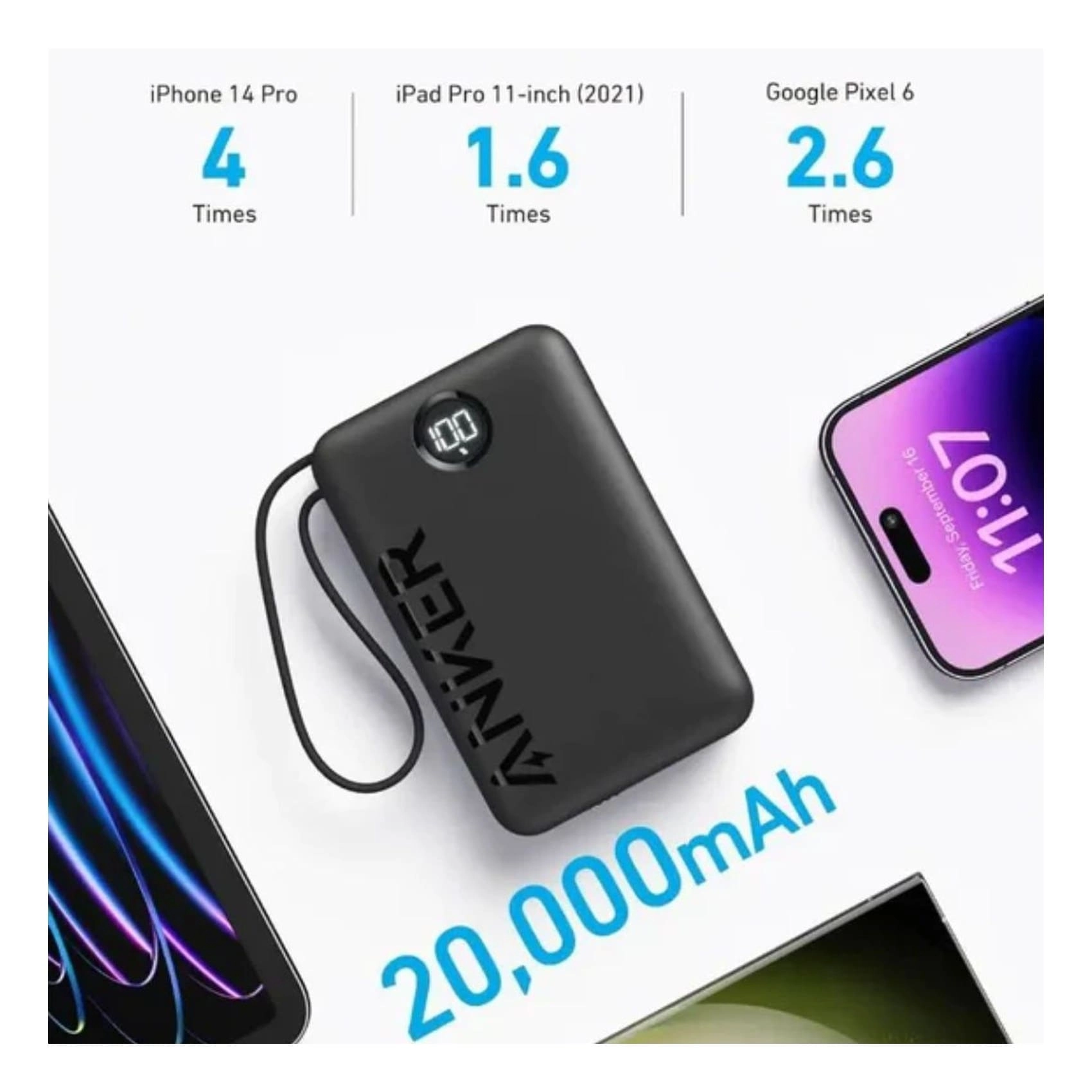 A1647 - 20000 mAh 22.5W 1 USB-A 1 USB-C