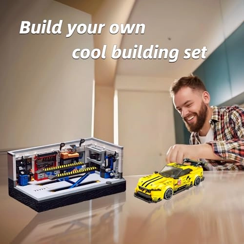 Display Classic Garage Building Set - Compatible with 8-Stud Chassis 14+