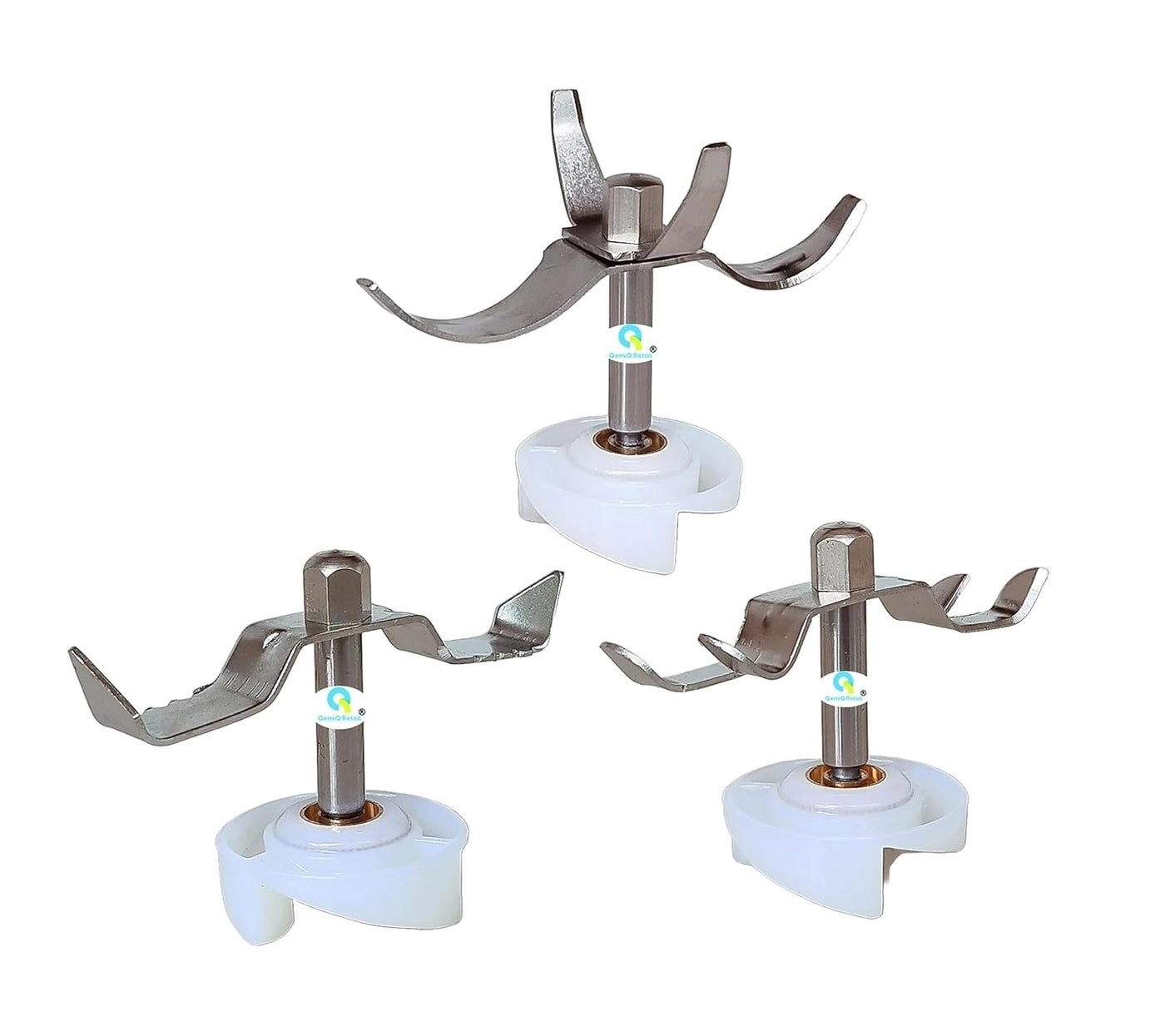 QemiQ Retail Jar Blade Set with Coupler - 111 UNITS Suitable For VIDIEM Mixer Grinder Jars