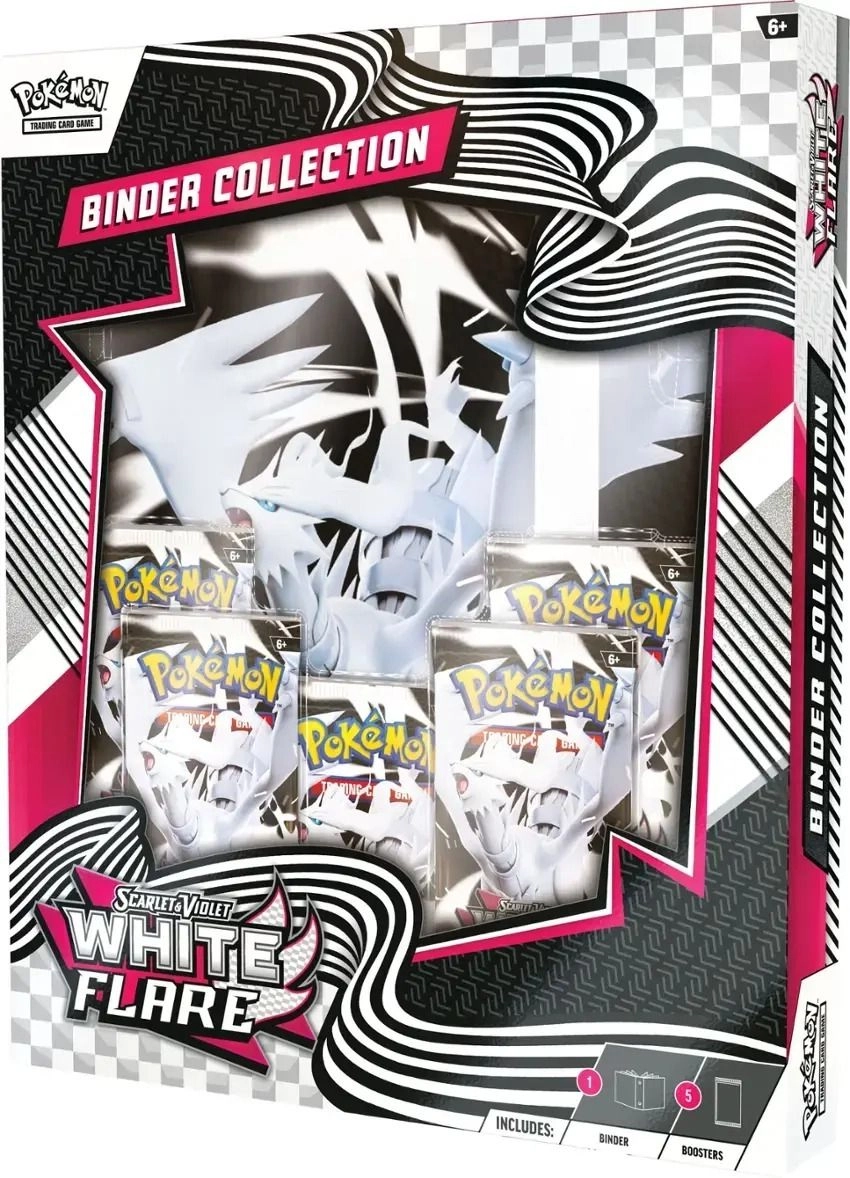 White Flare Binder + Booster Pack - 5 pcs