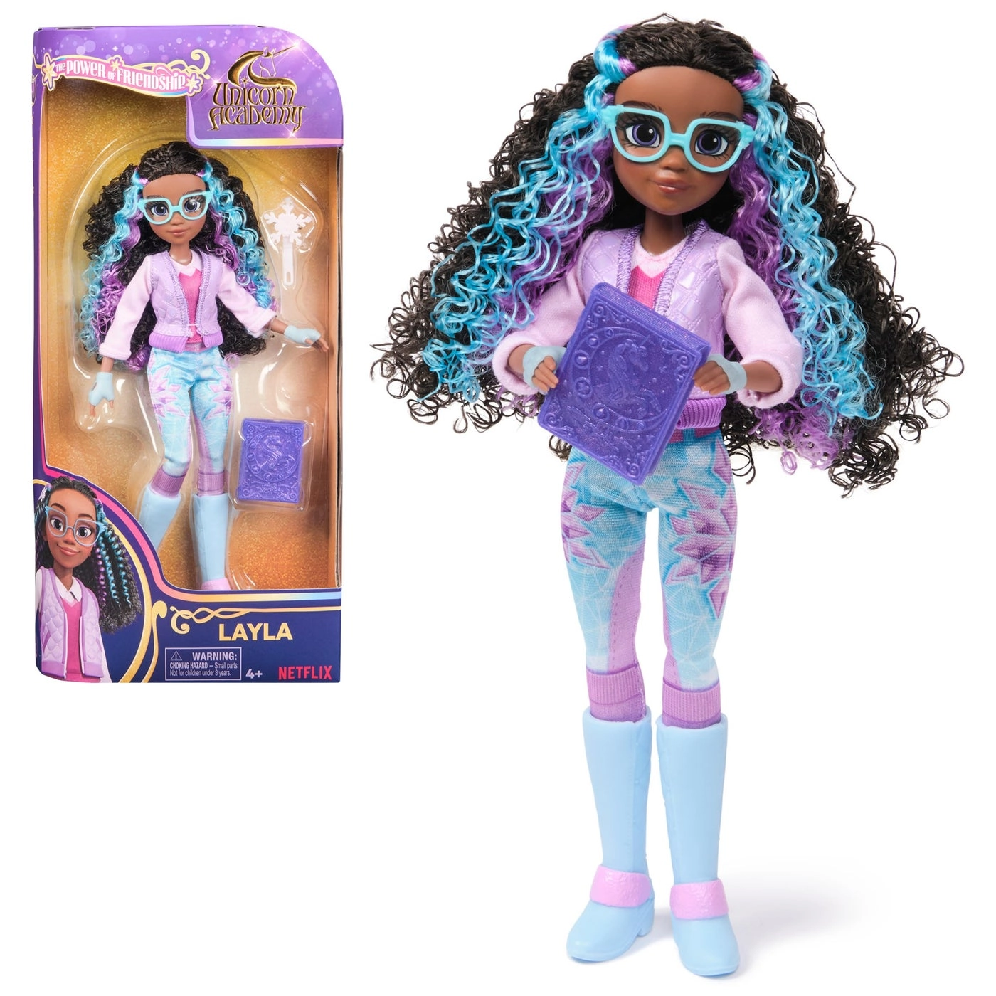 Layla Doll - curly highlighted hair Power of Friendship Sparklebook