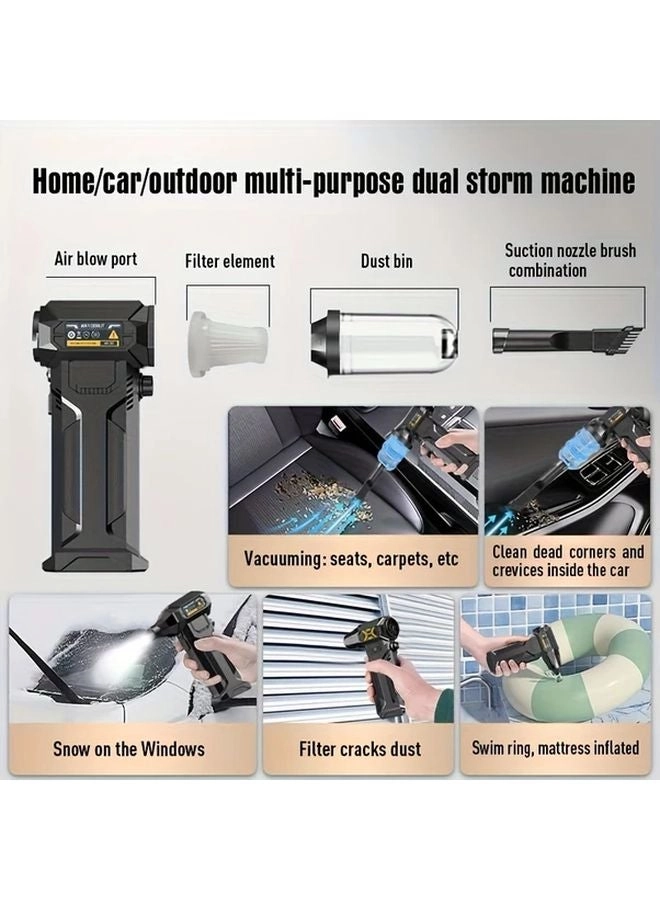 4-in-1 Wireless Handheld Vacuum Cleaner - 2000mAh