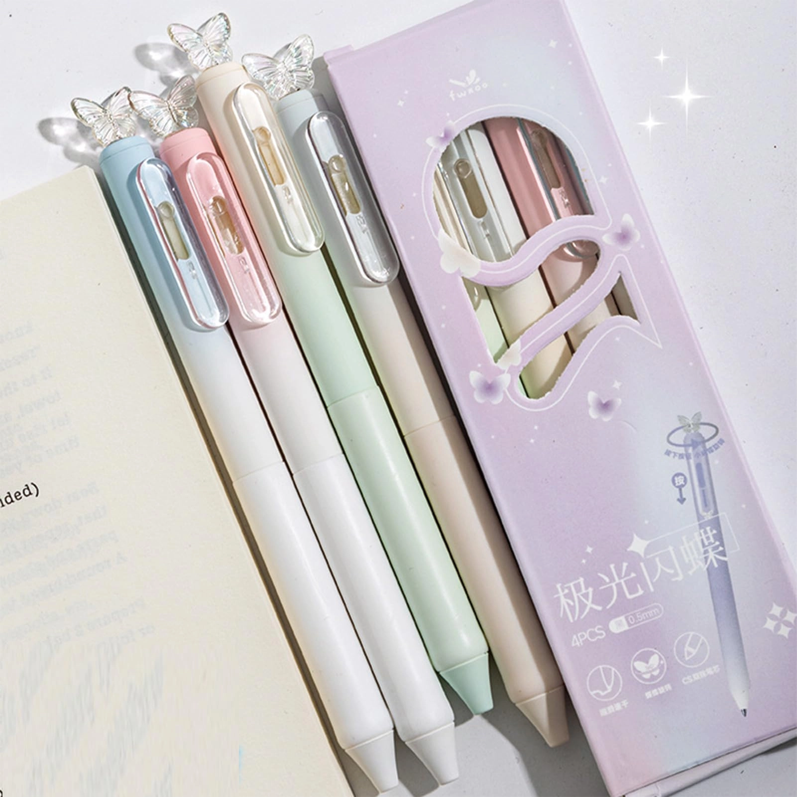 Gel Pen - 4Pcs 0.5mm