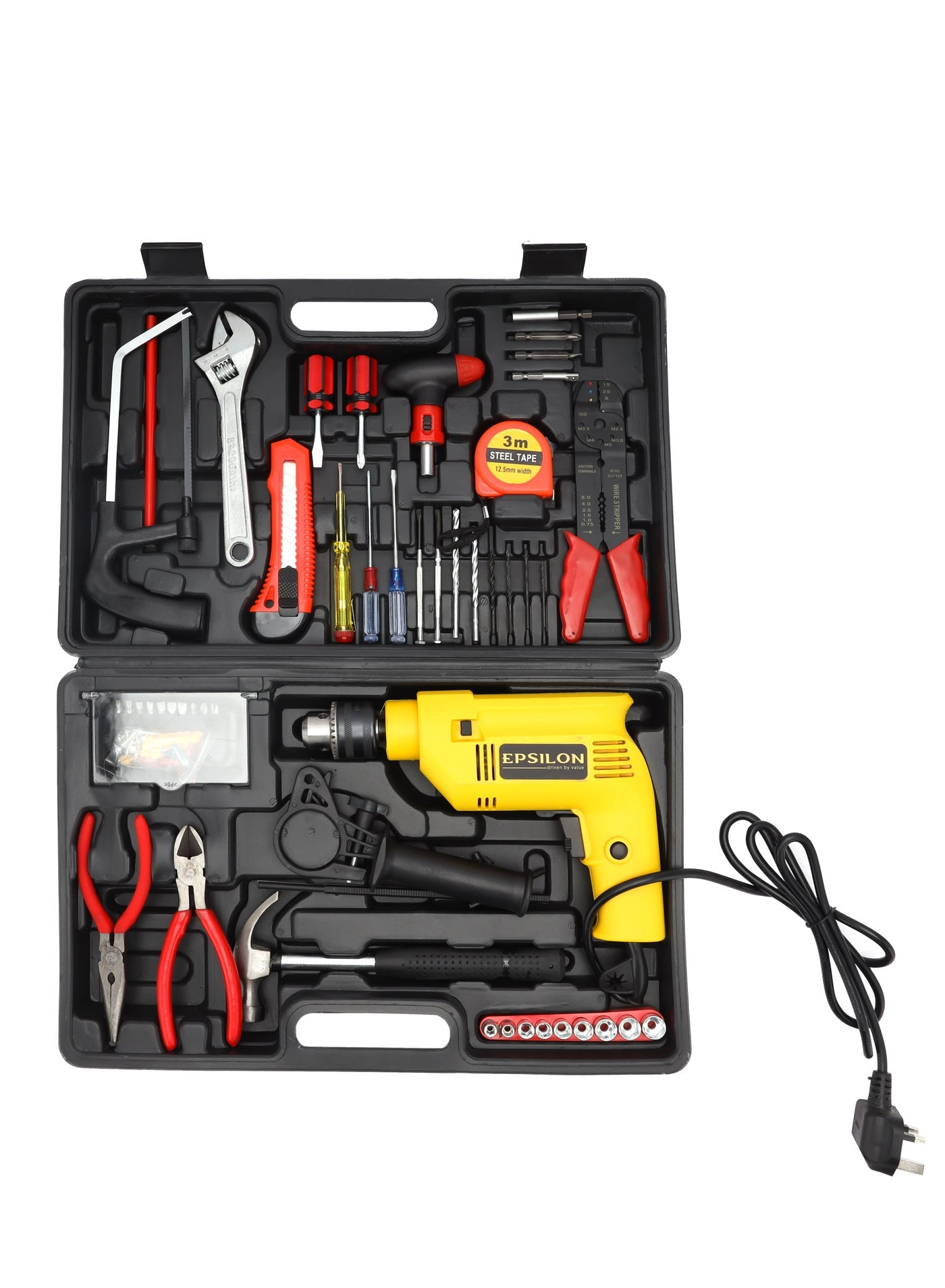 Impact Drill - 13mm 500W 200-piece accessories