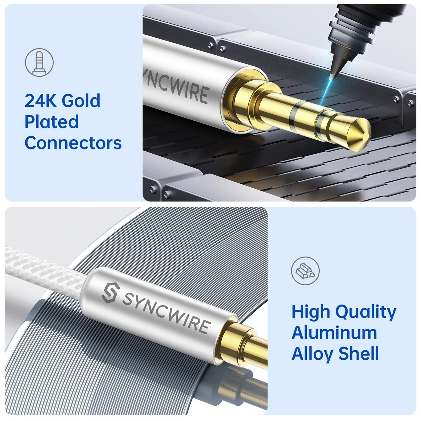 Long Aux Cable - 6.5Ft