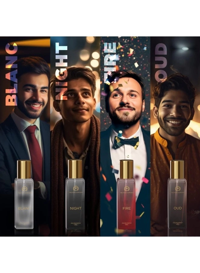 Blanc - 20ml + Night - 20ml + Fire - 20ml + Oud - 20ml