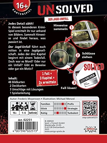 Unsolved - Der Jagd-Unfall - Card Game (German)