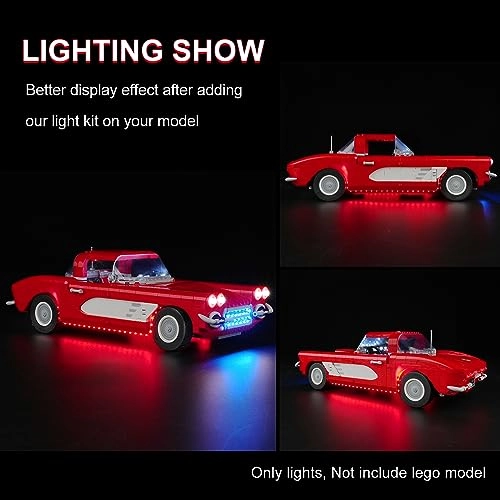 LED Lighting Kit for LEGO Corvette 10321