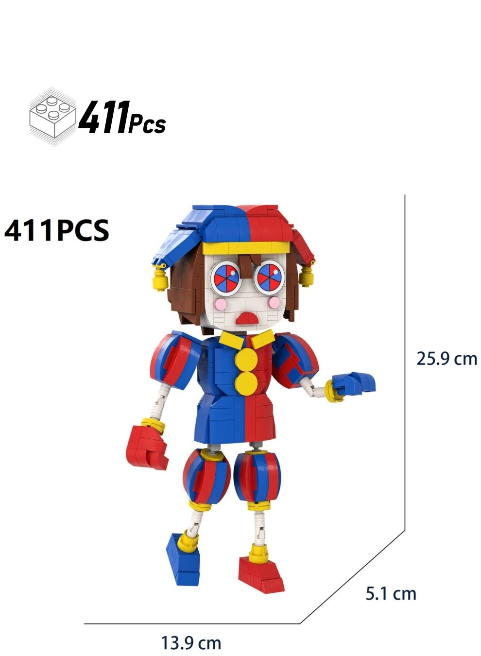 GE The Amazing Digital Circus Toy Building Block - Robots 411pcs