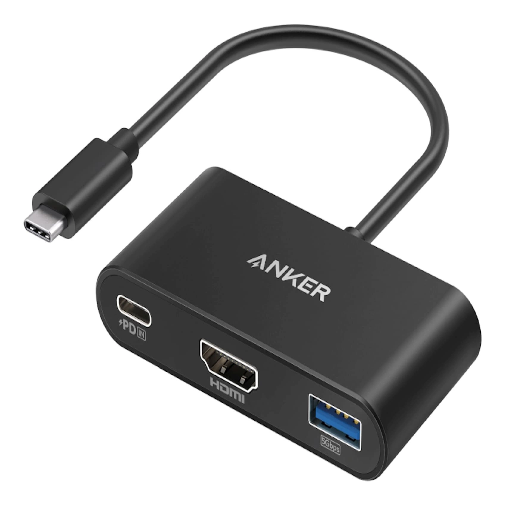 E SMART ELECTRONICS 3-In-1 USB-C Adapter Hub - Grey